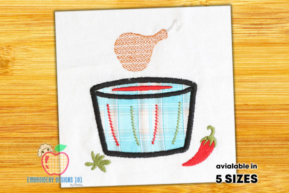 Chicken Leg Embroidery for Seasonal Creations