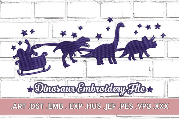 Christmas Dinosaur Embroidery Review