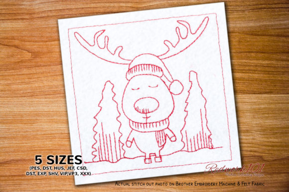 Christmas Reindeer Machine Embroidery Design Review