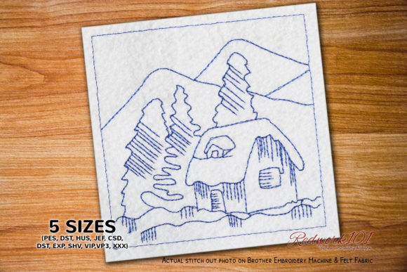 Christmas Snow Home Redwork Review