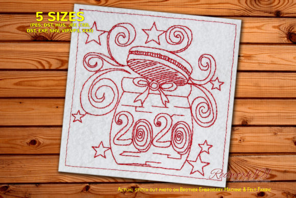 Decorated Ceramic Jar Redwork Embroidery Review