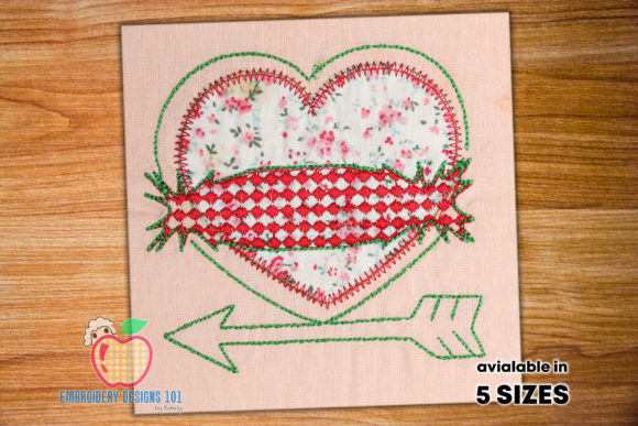 Heart and Arrow Applique Pattern Review for Etsy Sellers