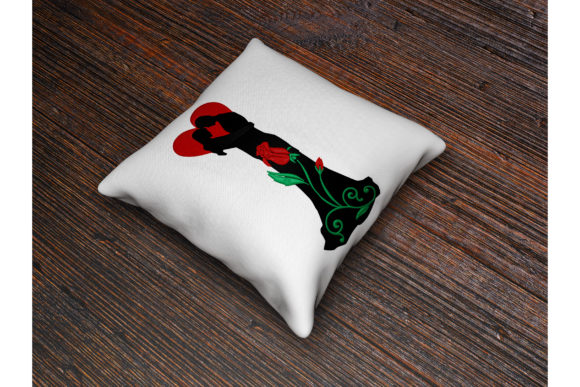Love Couple Embroidery for Seasonal and Holiday Creations