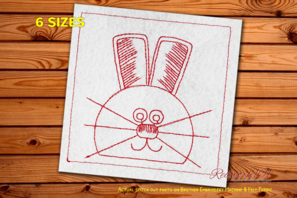 Rabbit Face Bluework Embroidery Design Review