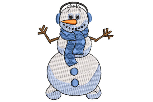 Snowman with Ear Mittens Embroidery Review