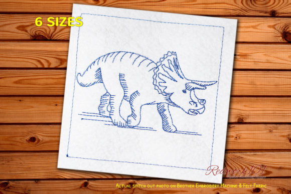 Triceratops Dinosaurs Machine Embroidery Review
